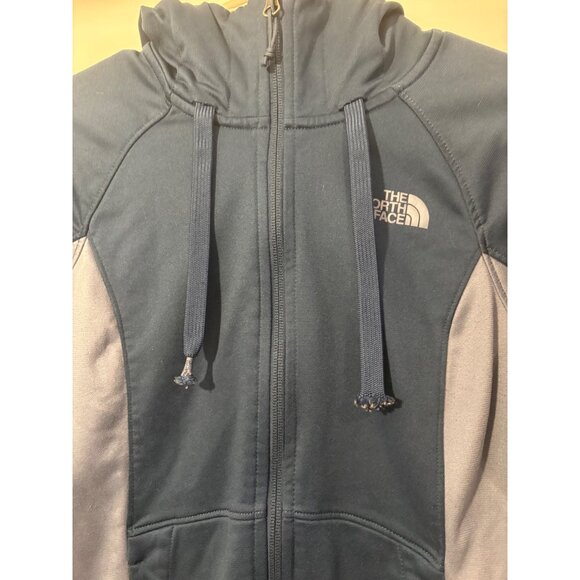 The North Face‎ Womens Size Small Blue and Gray Full-Zip Hoodie Jacket Outdoor - Picture 2 of 8